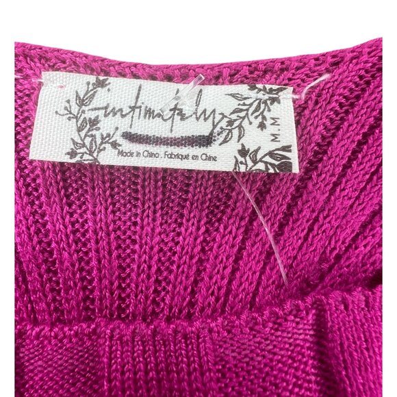 Free People Intimately Switch It Up Camisole Sweater Hot Pink Tank Top Medium - Picture 8 of 10